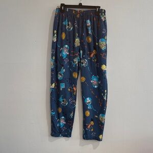 Nickelodeon Navy Football Graphic PJ Pants size Large